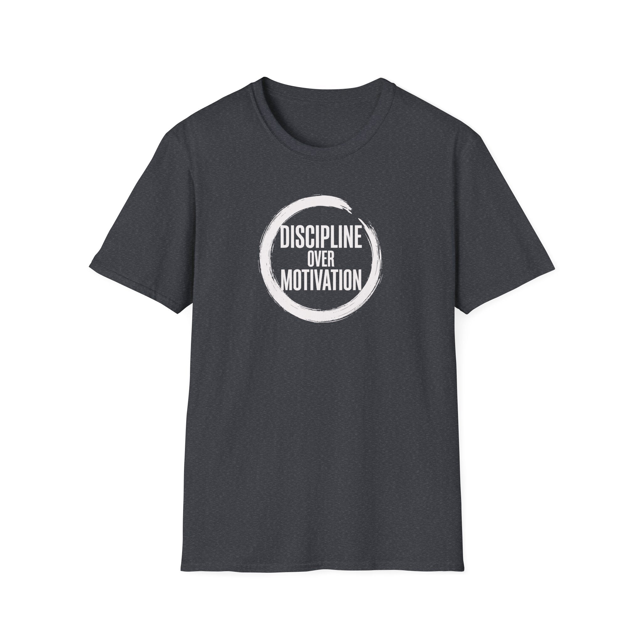 Discipline Over Motivation T-Shirt — Minimal Motivational Fitness Tee
