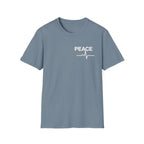 Peace Heartbeat T-Shirt — Minimalist Chest Graphic Tee