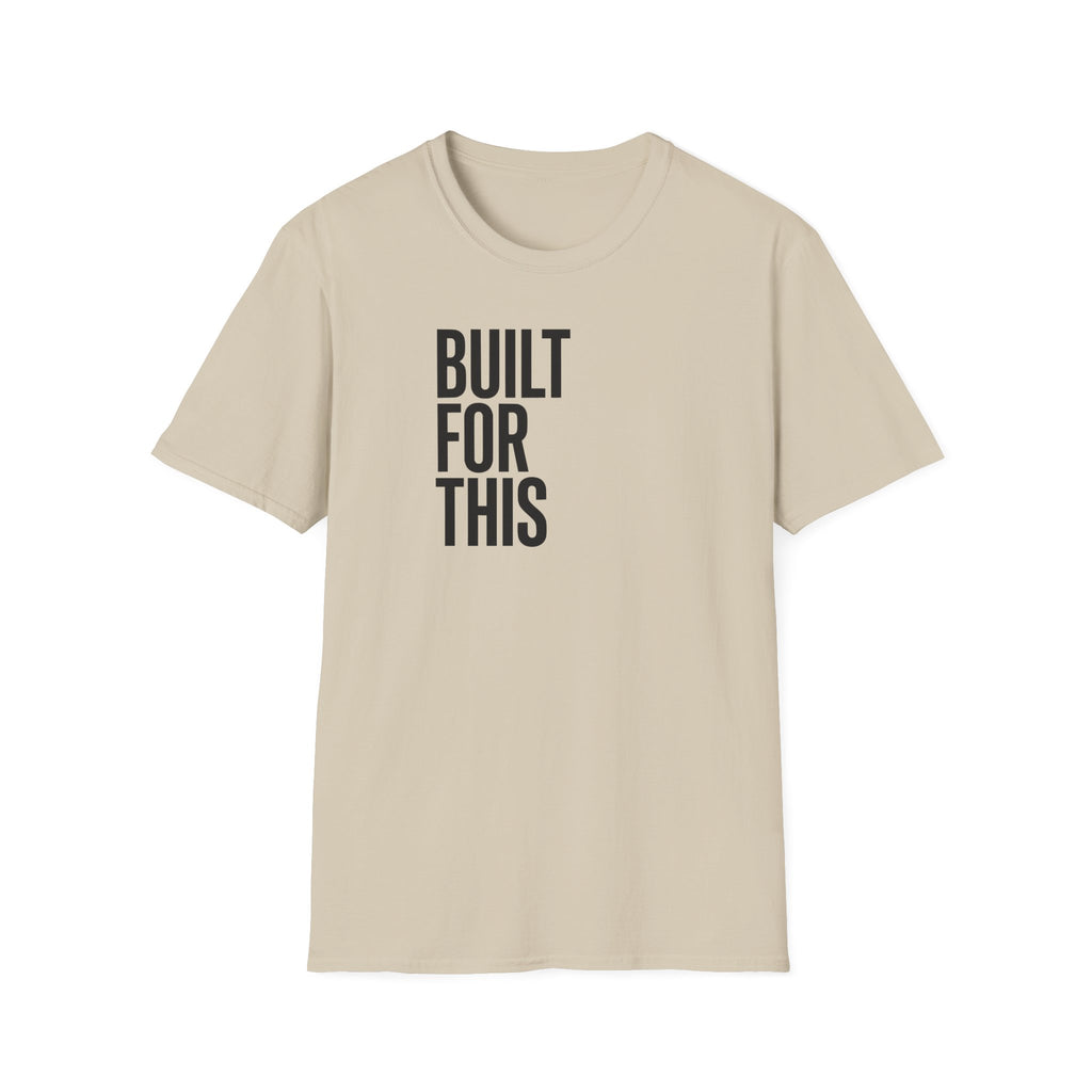 Built For This T‑Shirt — Motivational Vertical Text Tee