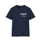 Faith Heartbeat T-Shirt — Faith ECG Minimalist Christian Tee