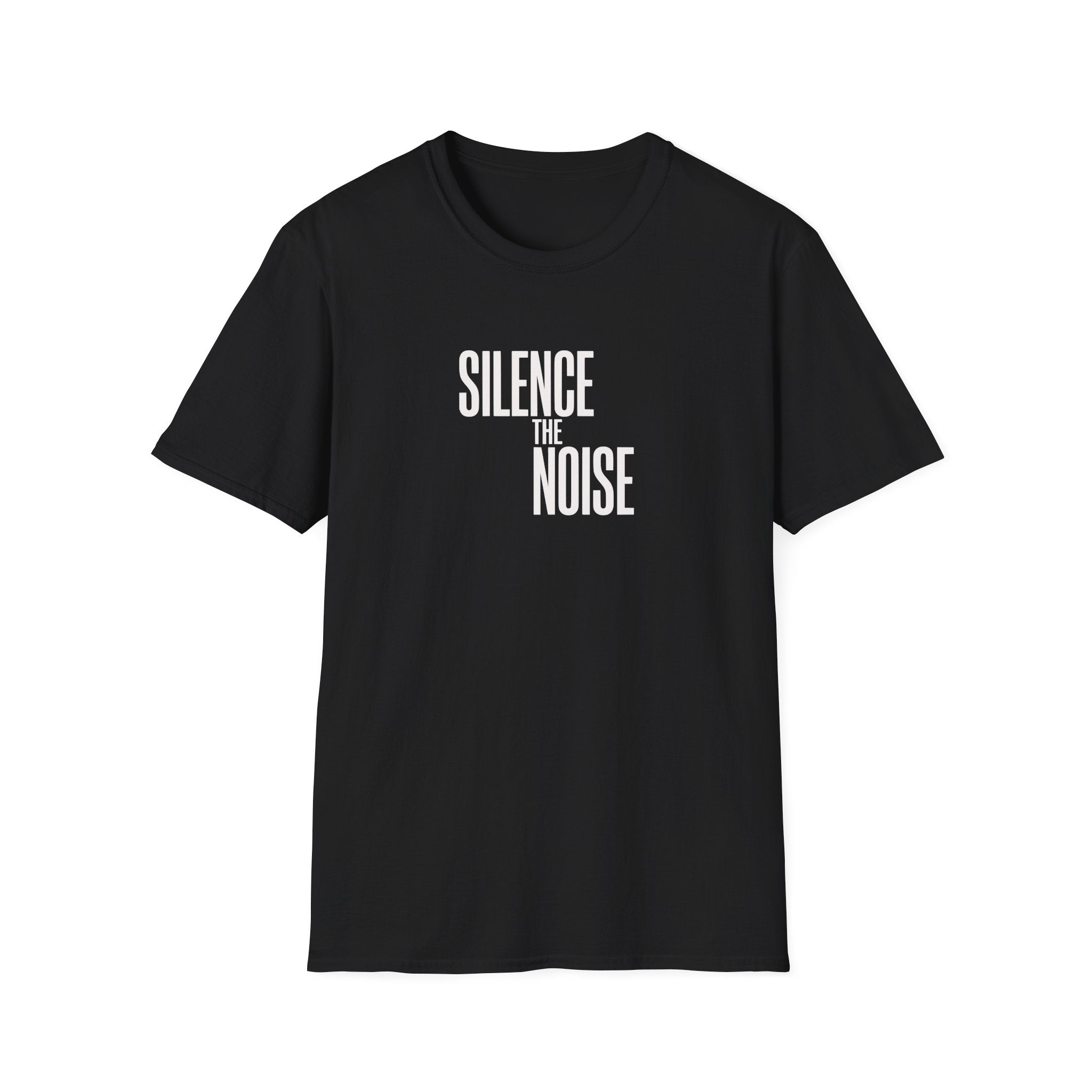 Silence The Noise T-Shirt — Minimalist Motivational Graphic Tee