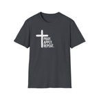 Prayer Cross T-Shirt — "Pray. Apply. Repeat." Christian Faith Tee