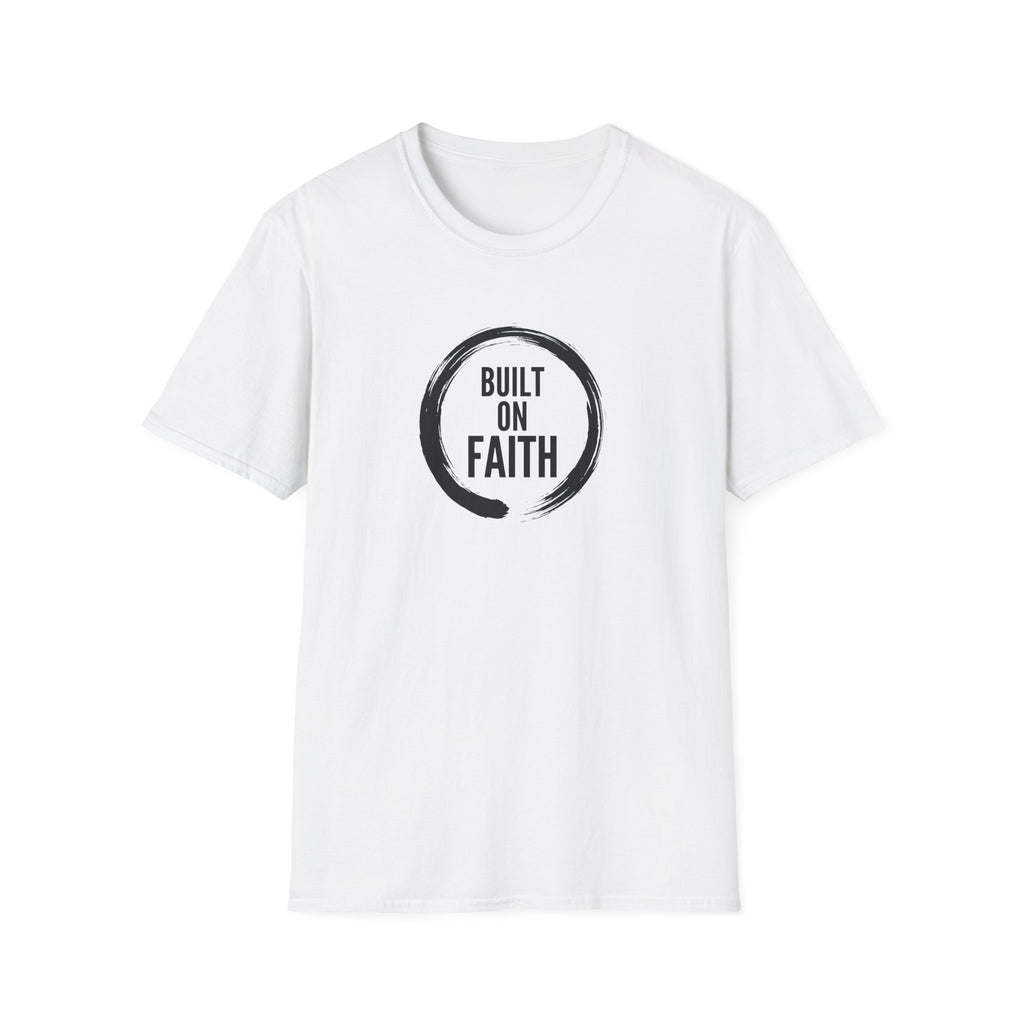 Built on Faith T-Shirt — Minimalist Christian Faith Tee