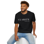 Clarity Tee — "Clarity (cut the noise)" Minimalist Inspirational T-Shirt