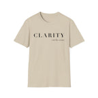 Clarity Tee — "Clarity (cut the noise)" Minimalist Inspirational T-Shirt