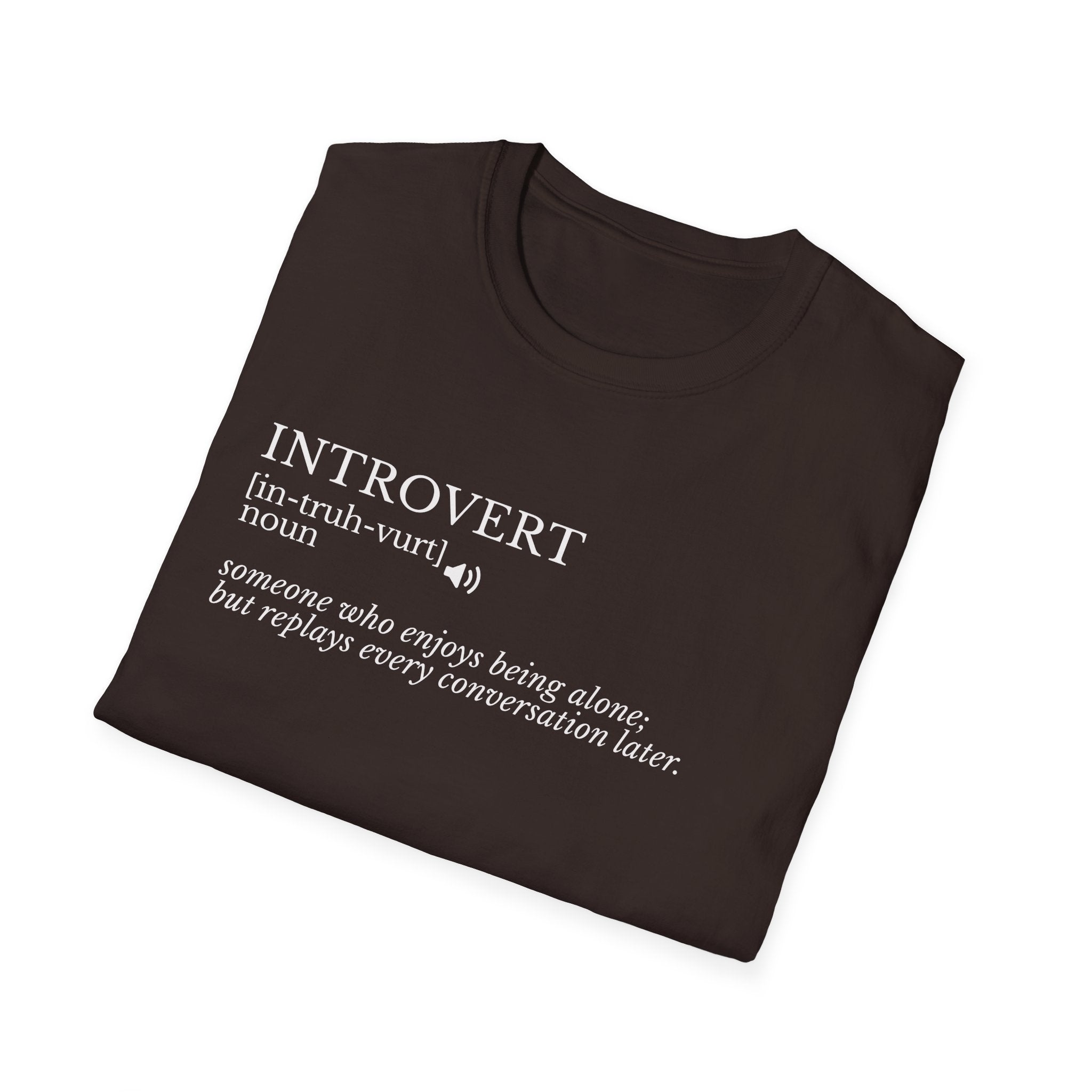 Introvert Definition T-Shirt — Minimalist Funny Introvert Tee