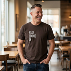 Stay Locked In T‑Shirt — Minimal Motivational Tee