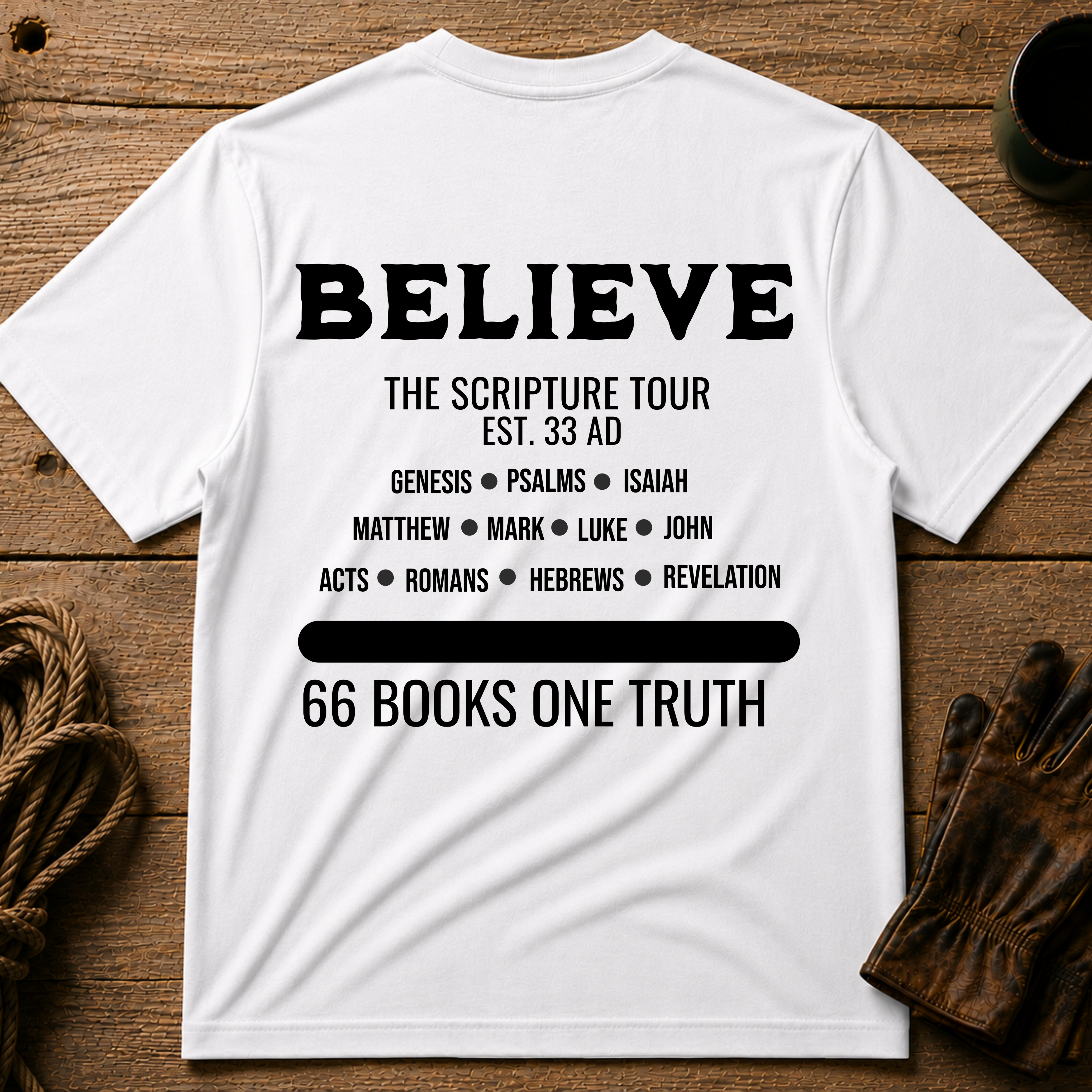 Believe – The Scripture Tour (Back Design)
