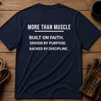 More than Muscle (Bold graphic printed on the back)