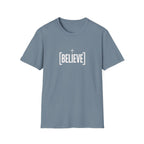 Believe Minimalist T-Shirt — Inspirational Faith Graphic Tee