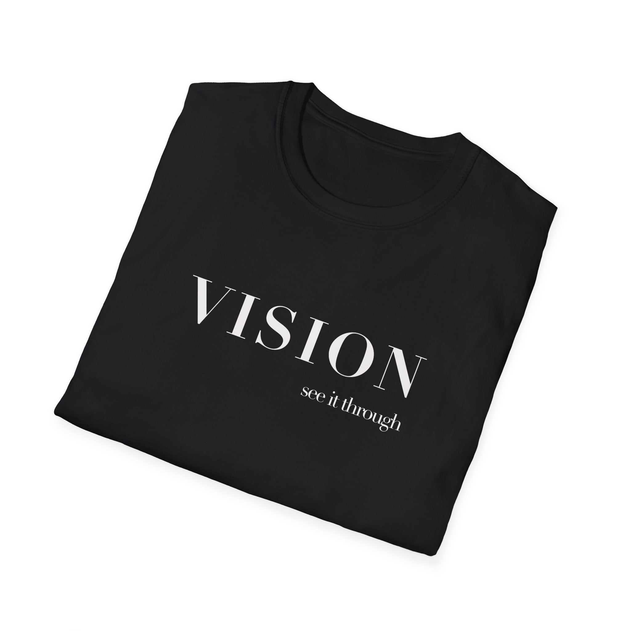 VISION Tee – Minimalist "Vision, not if enough" Inspirational Graphic T-Shirt