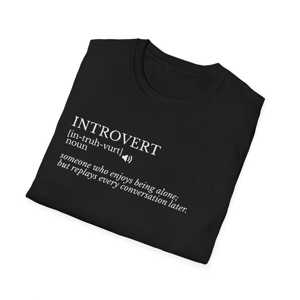 Introvert Definition T-Shirt — Minimalist Funny Introvert Tee
