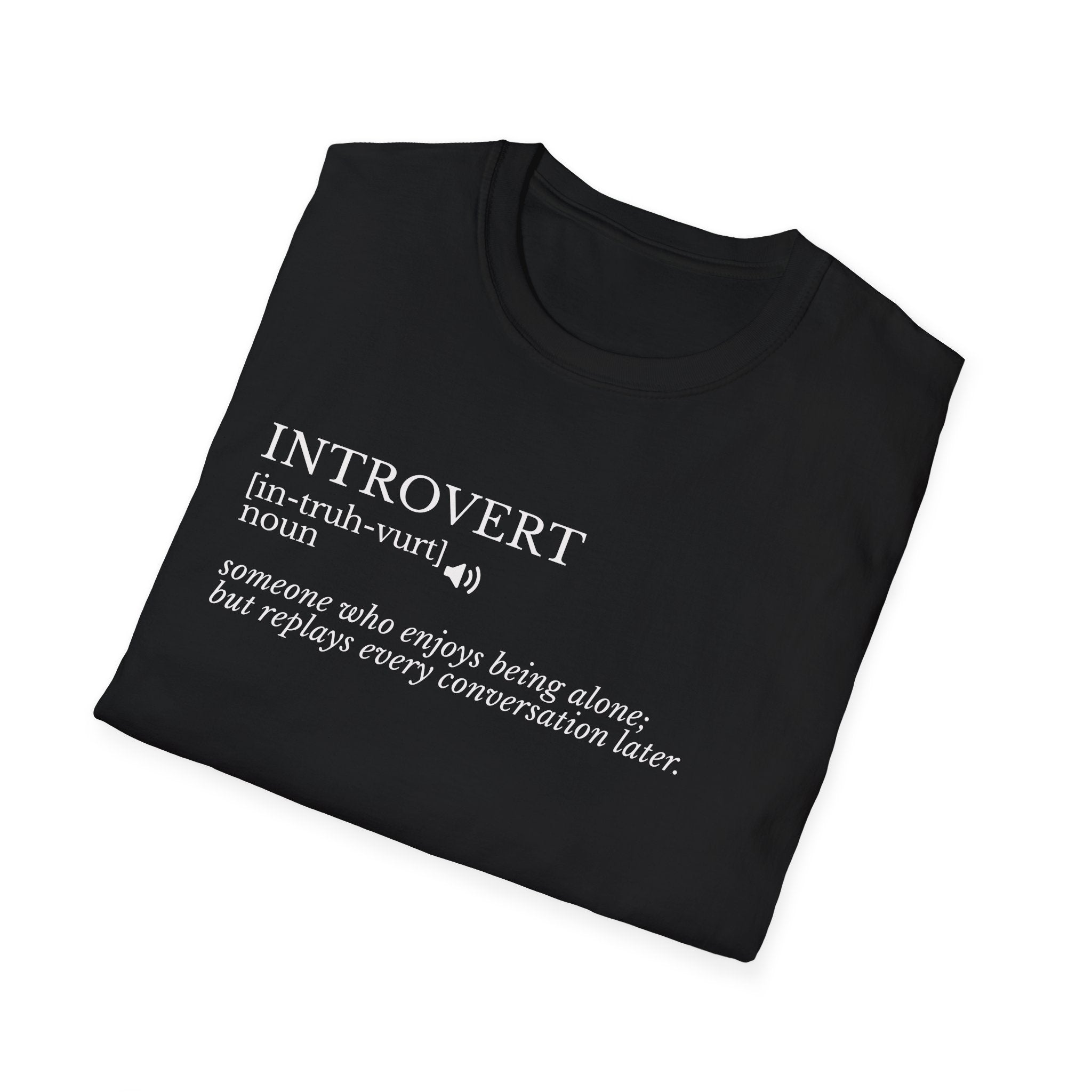Introvert Definition T-Shirt — Minimalist Funny Introvert Tee