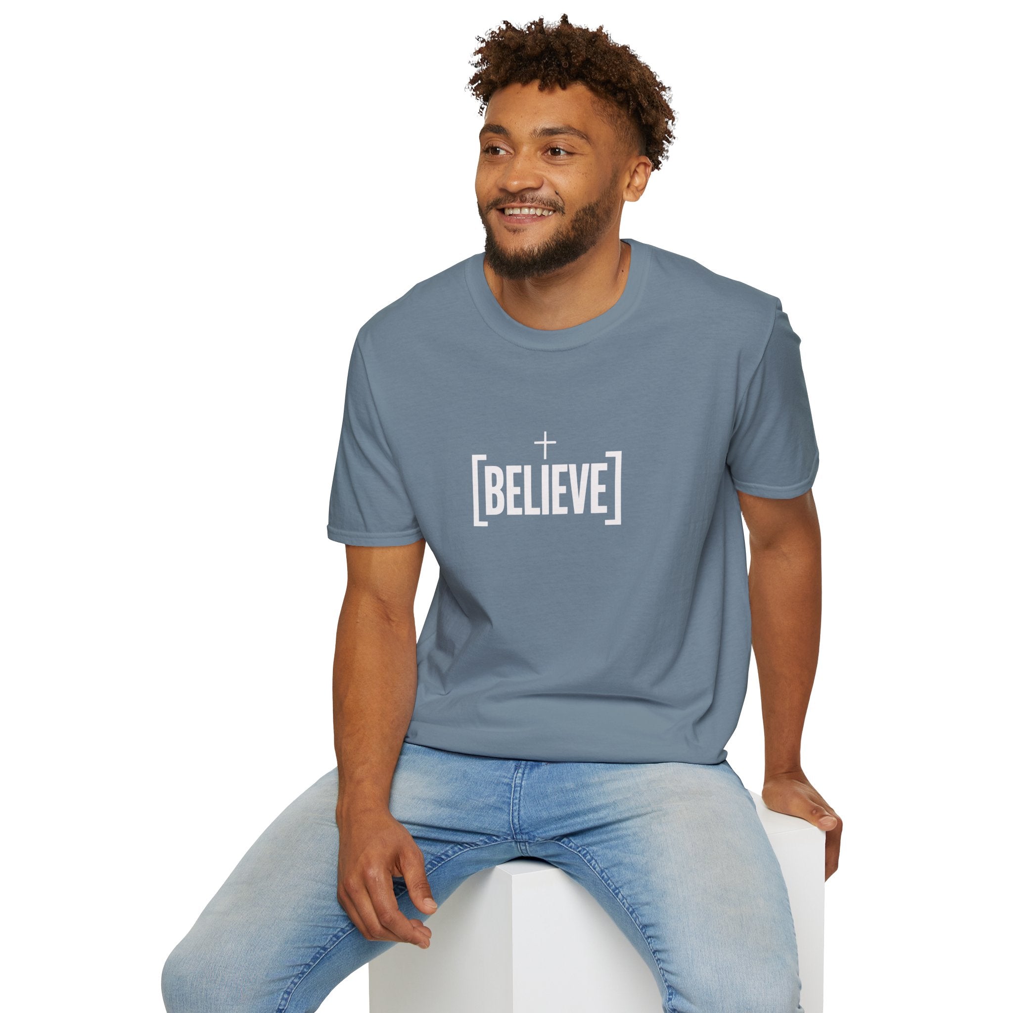 Believe Minimalist T-Shirt — Inspirational Faith Graphic Tee