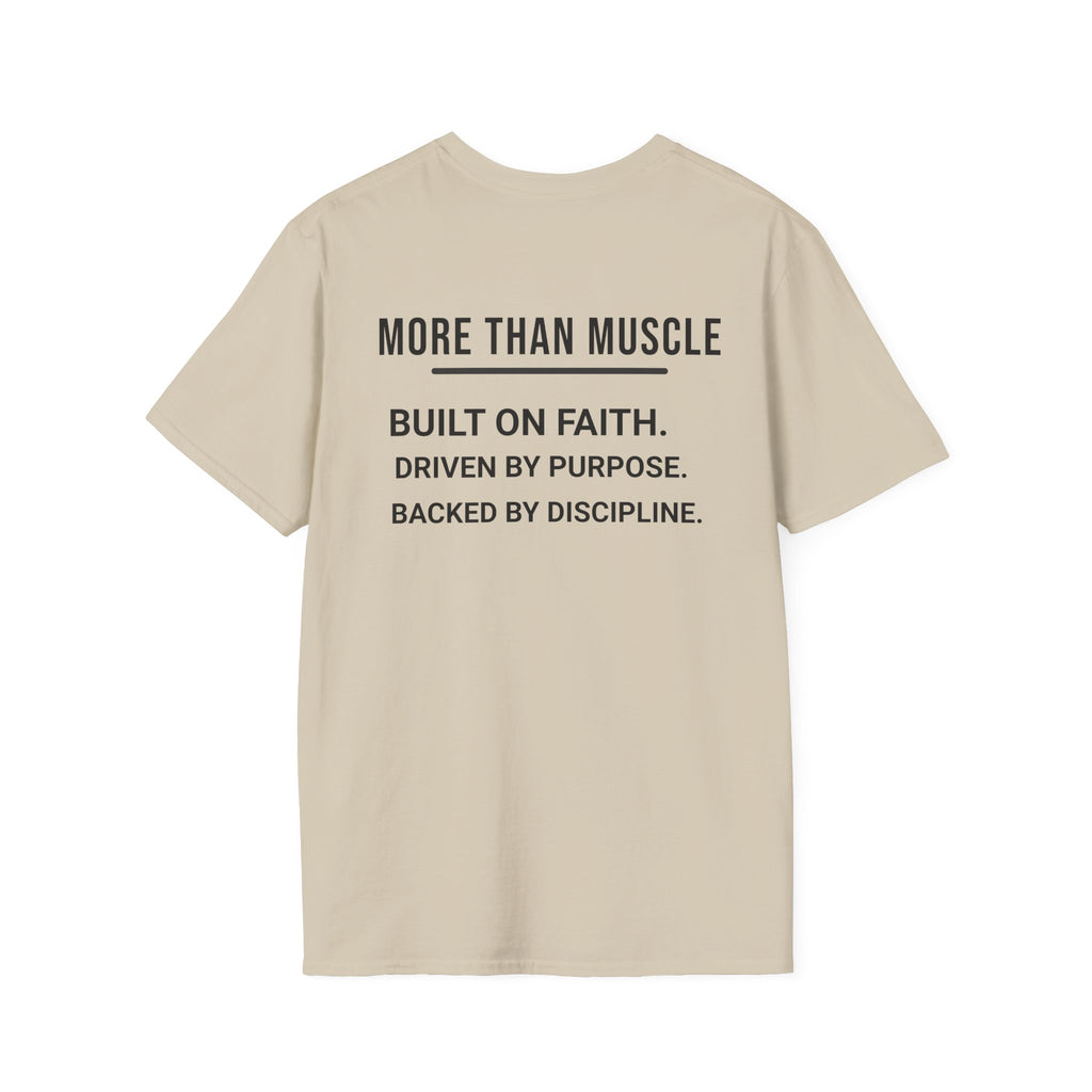 More than Muscle (Bold graphic printed on the back)
