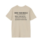 More than Muscle (Bold graphic printed on the back)
