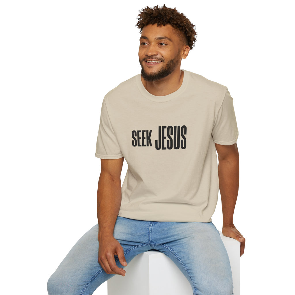 Seek Jesus T-Shirt — Minimal Christian Faith Tee