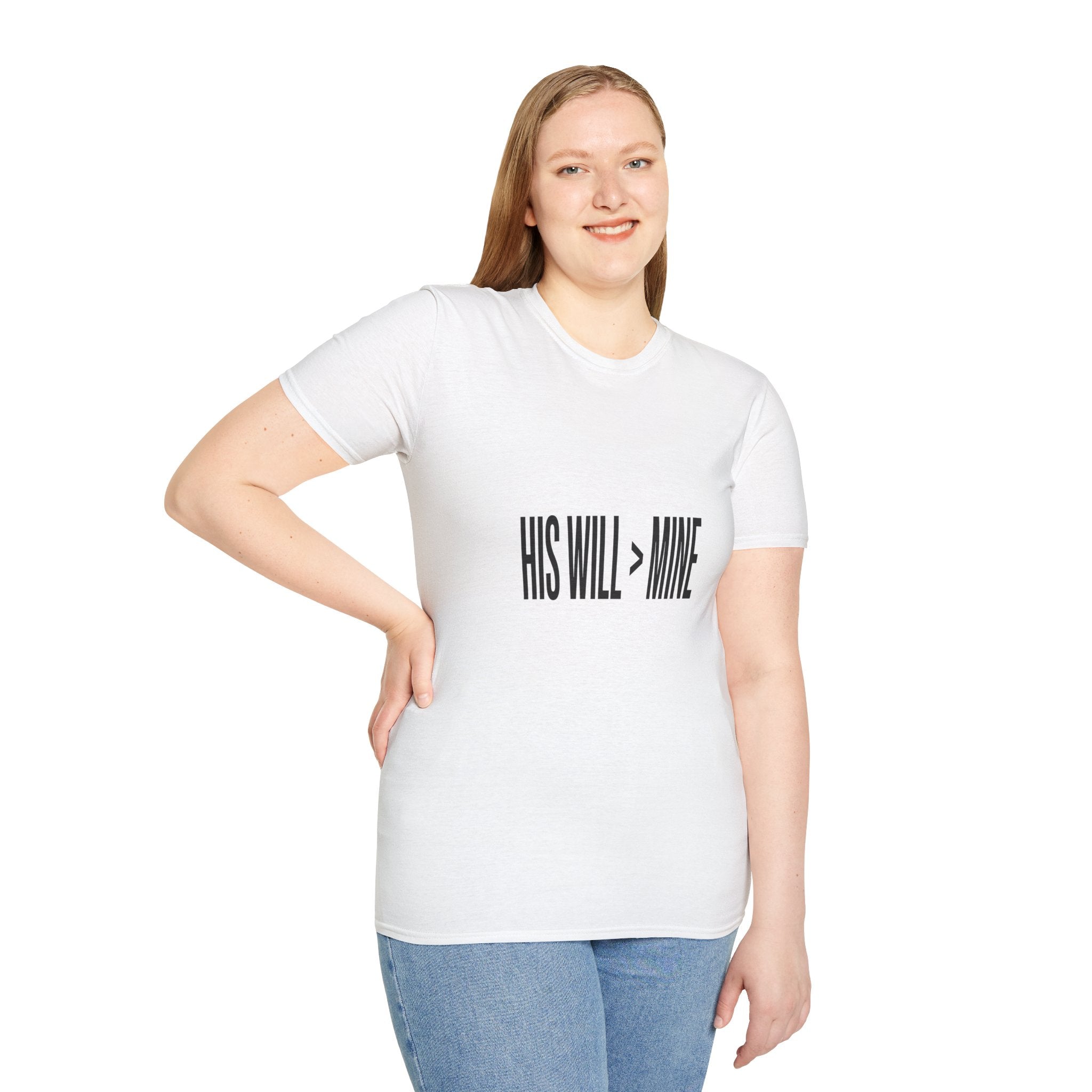 His Will > Mine T-Shirt — Christian Faith Graphic Tee