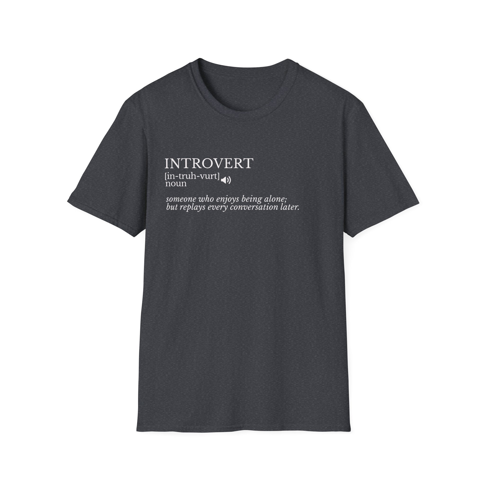 Introvert Definition T-Shirt — Minimalist Funny Introvert Tee