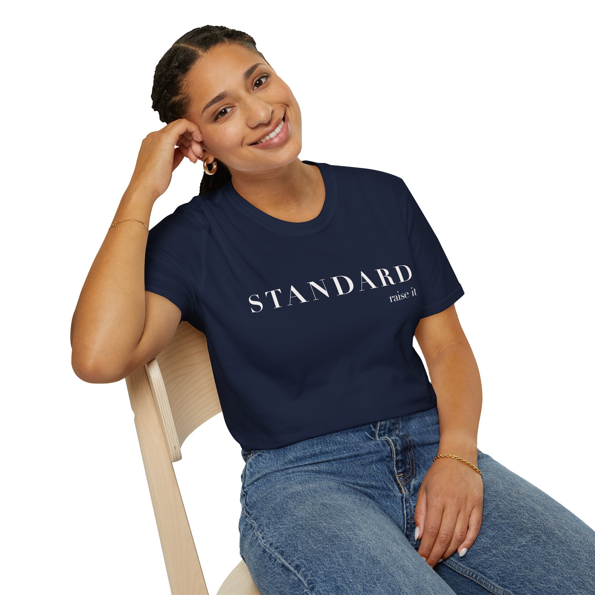 T-Shirt — STANDARD minimalist typography graphic tee