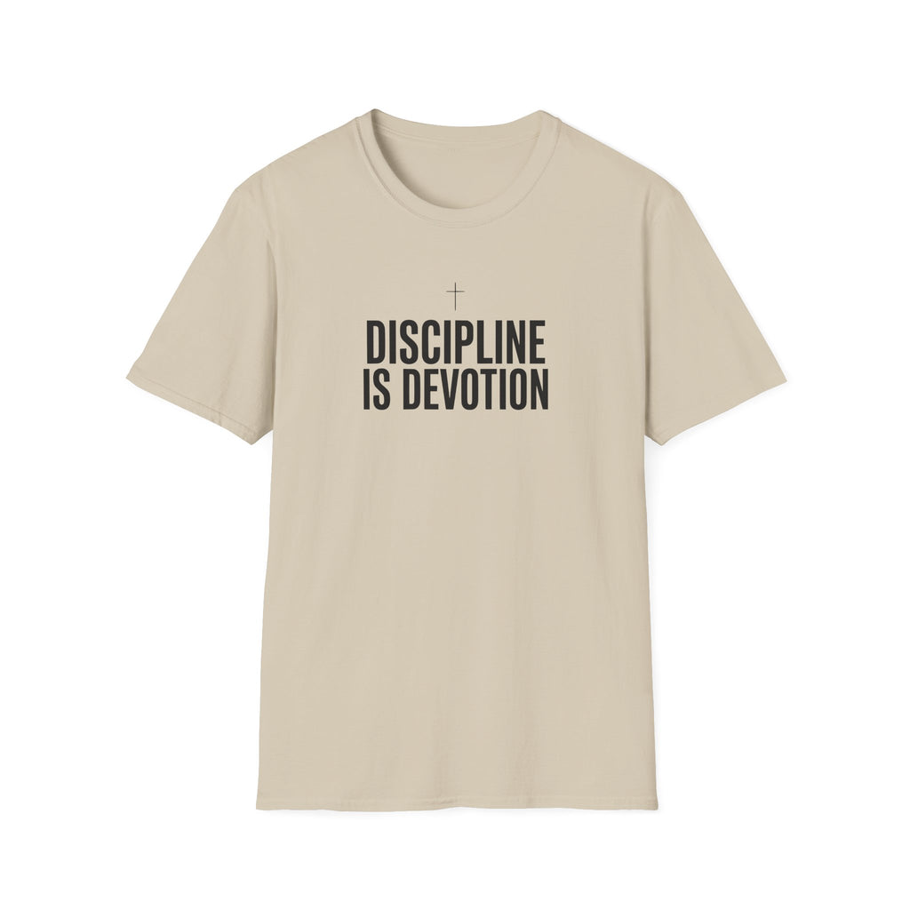 Discipline Is Devotion T-Shirt — Motivational Fitness Tee