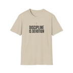 Discipline Is Devotion T-Shirt — Motivational Fitness Tee