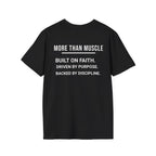 More than Muscle (Bold graphic printed on the back)