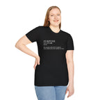 Purpose Definition T-Shirt – Minimalist Inspirational Tee ("Purpose: the reason you were created...")