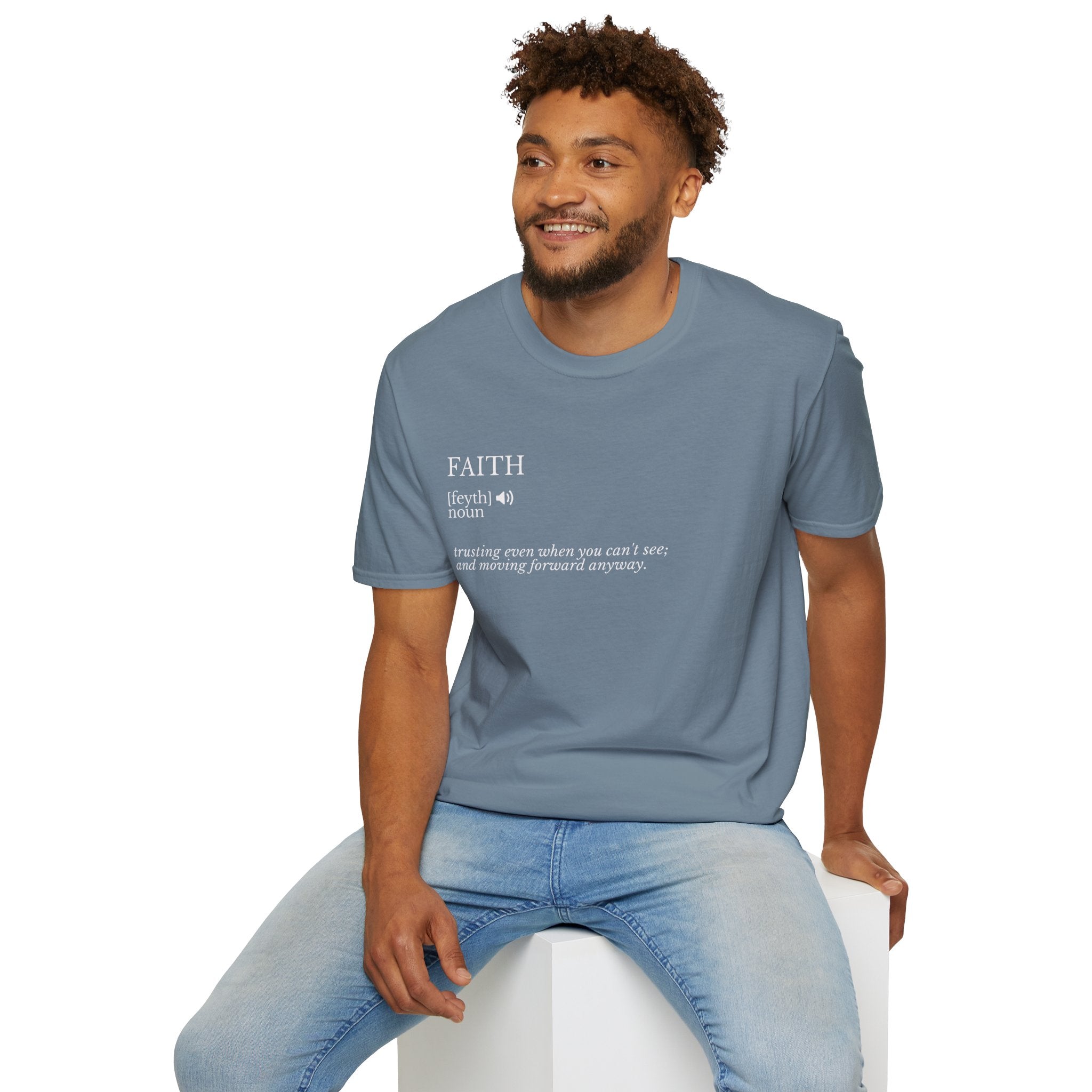 Faith Definition T-Shirt — Minimalist Inspirational Christian Tee