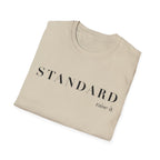 T-Shirt — STANDARD minimalist typography graphic tee