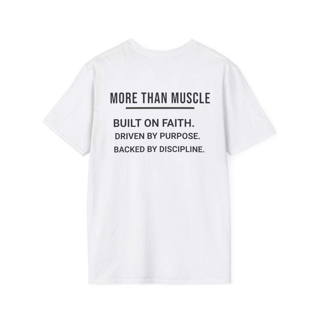 More than Muscle (Bold graphic printed on the back)