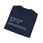 Introvert Definition T-Shirt — Minimalist Funny Introvert Tee