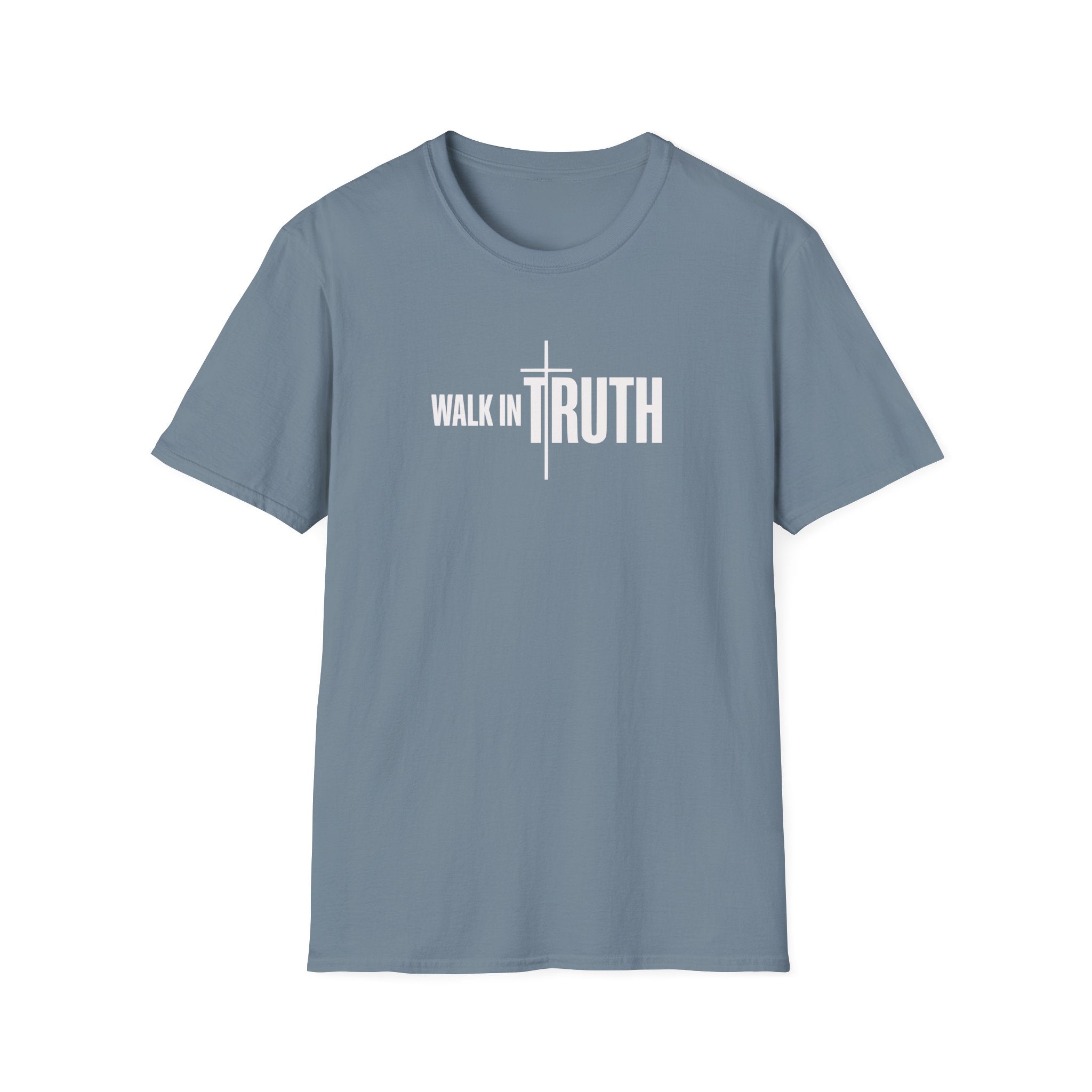 Walk in Truth T-Shirt — Christian Faith Tee with Cross Graphic