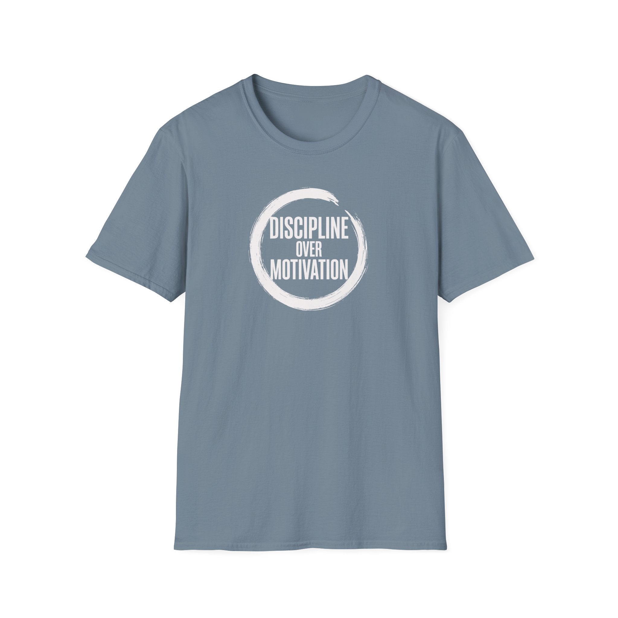 Discipline Over Motivation T-Shirt — Minimal Motivational Fitness Tee