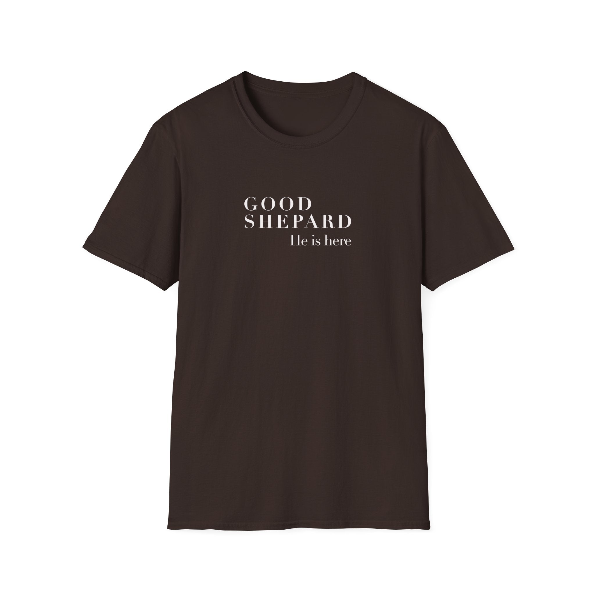 Good Shepard He’s Our Savior T-Shirt — Minimal Christian Faith Tee