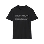 Procrastination Definition T-Shirt – Funny Dictionary Shirt for Students & Work