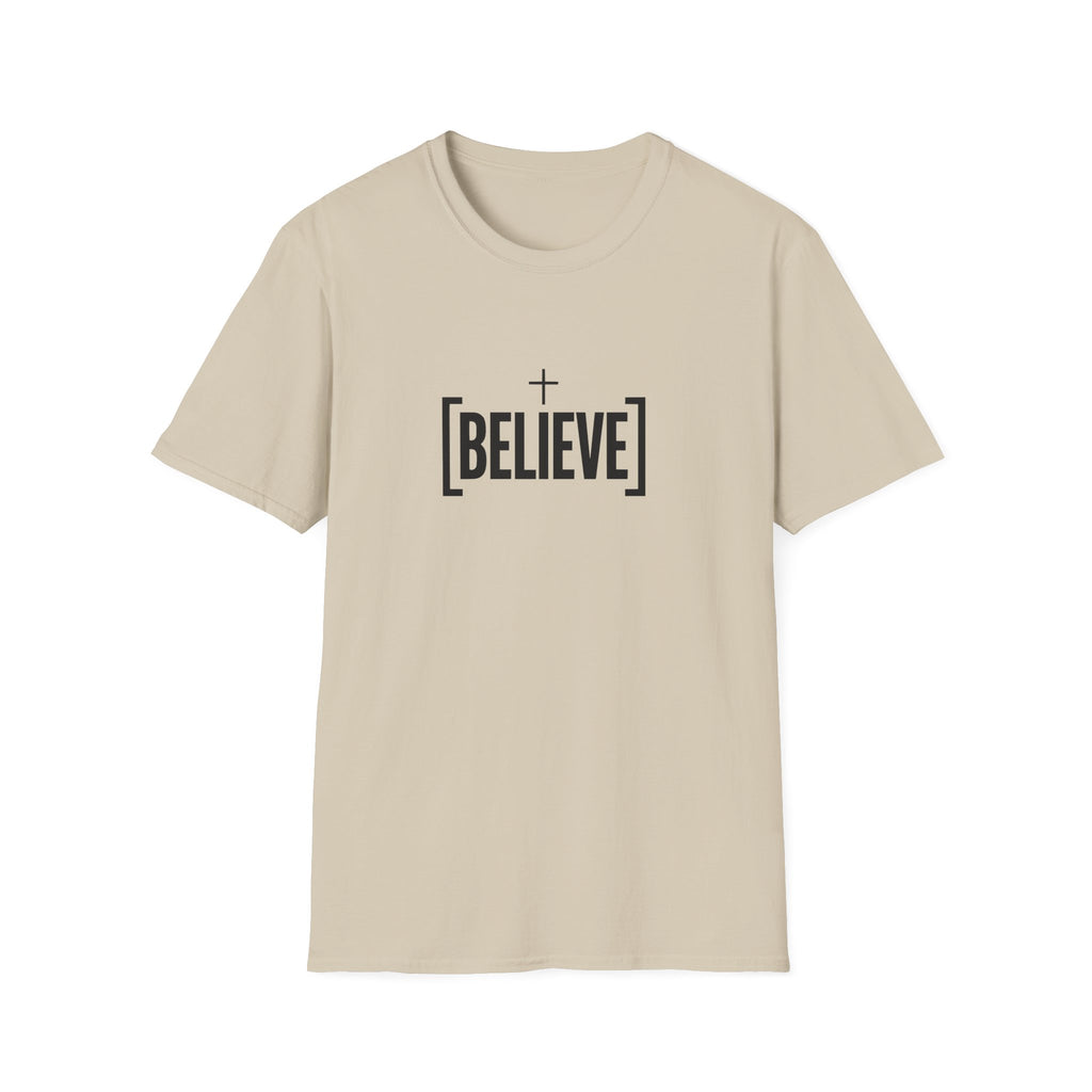 Believe Minimalist T-Shirt — Inspirational Faith Graphic Tee