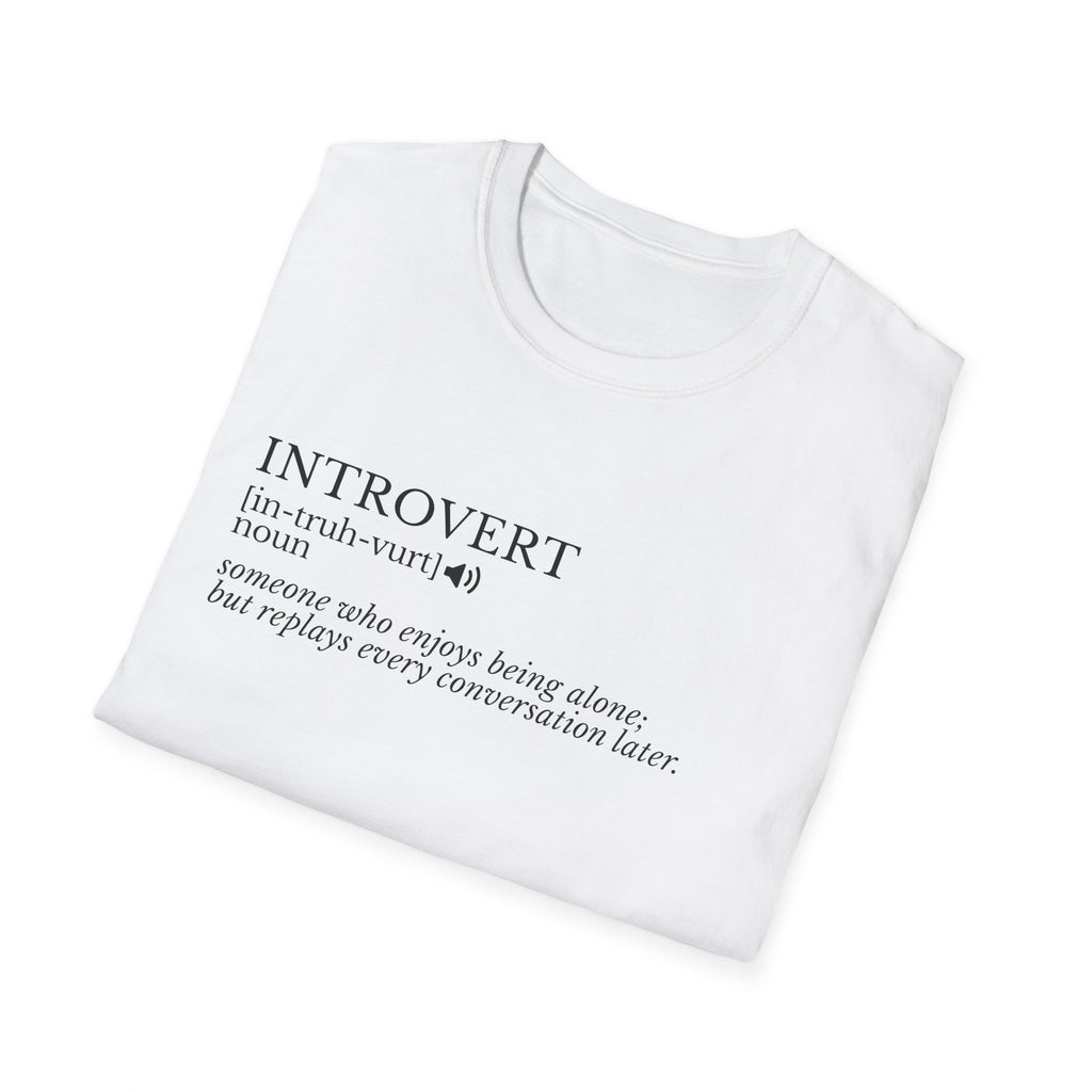 Introvert Definition T-Shirt — Minimalist Funny Introvert Tee