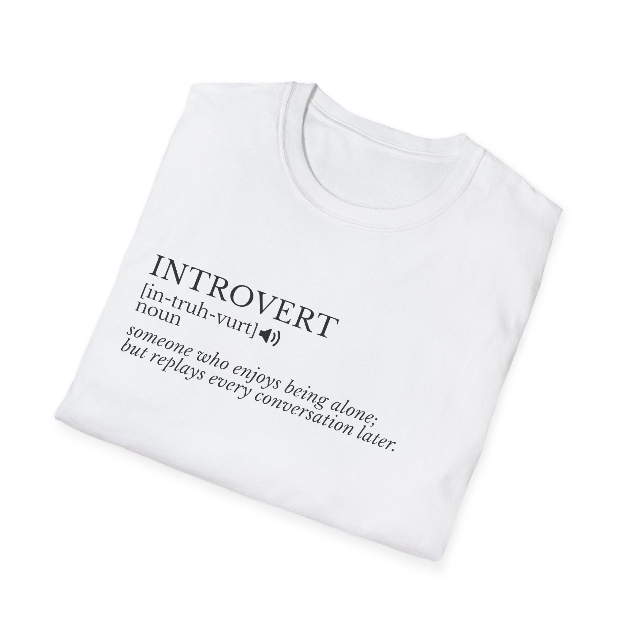 Introvert Definition T-Shirt — Minimalist Funny Introvert Tee