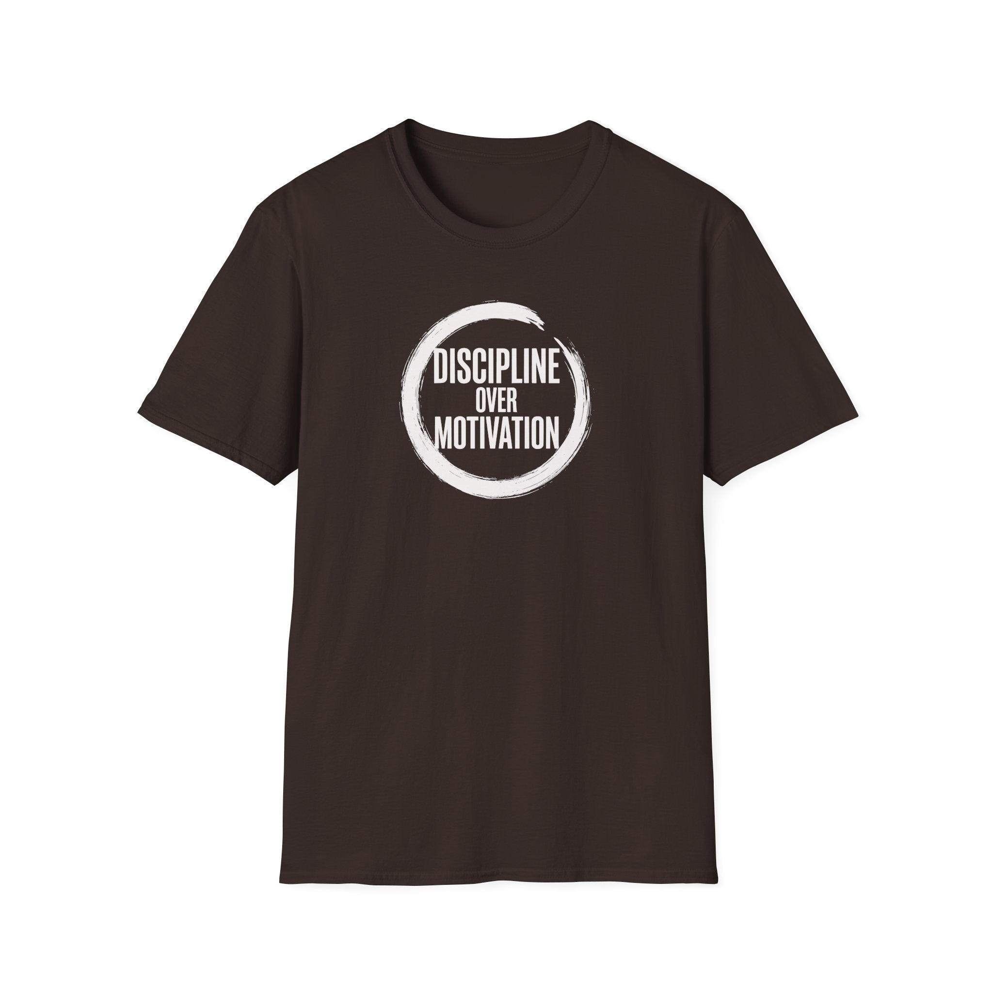Discipline Over Motivation T-Shirt — Minimal Motivational Fitness Tee