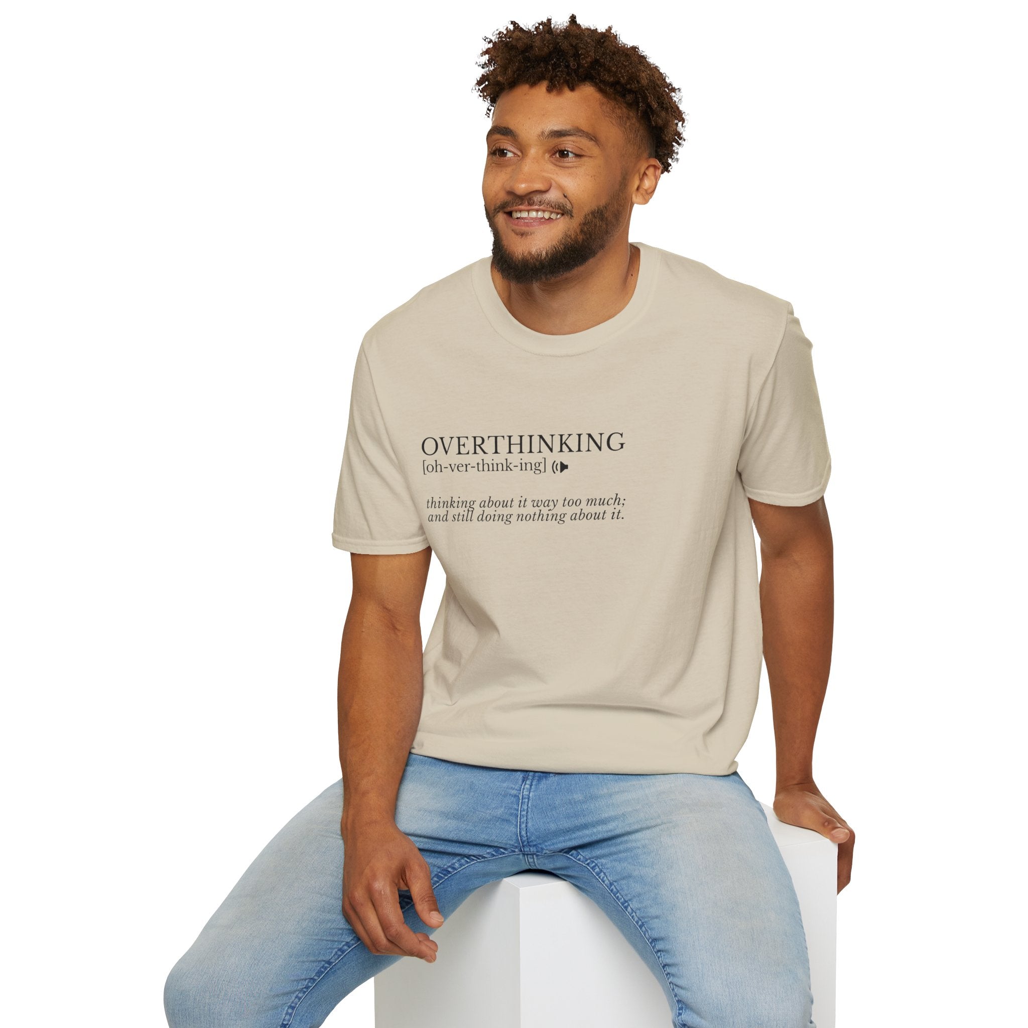 Overthinking Definition T-Shirt — Funny Mental Health Graphic Tee