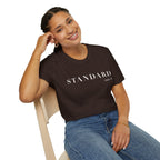 T-Shirt — STANDARD minimalist typography graphic tee