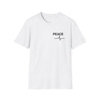 Peace Heartbeat T-Shirt — Minimalist Chest Graphic Tee