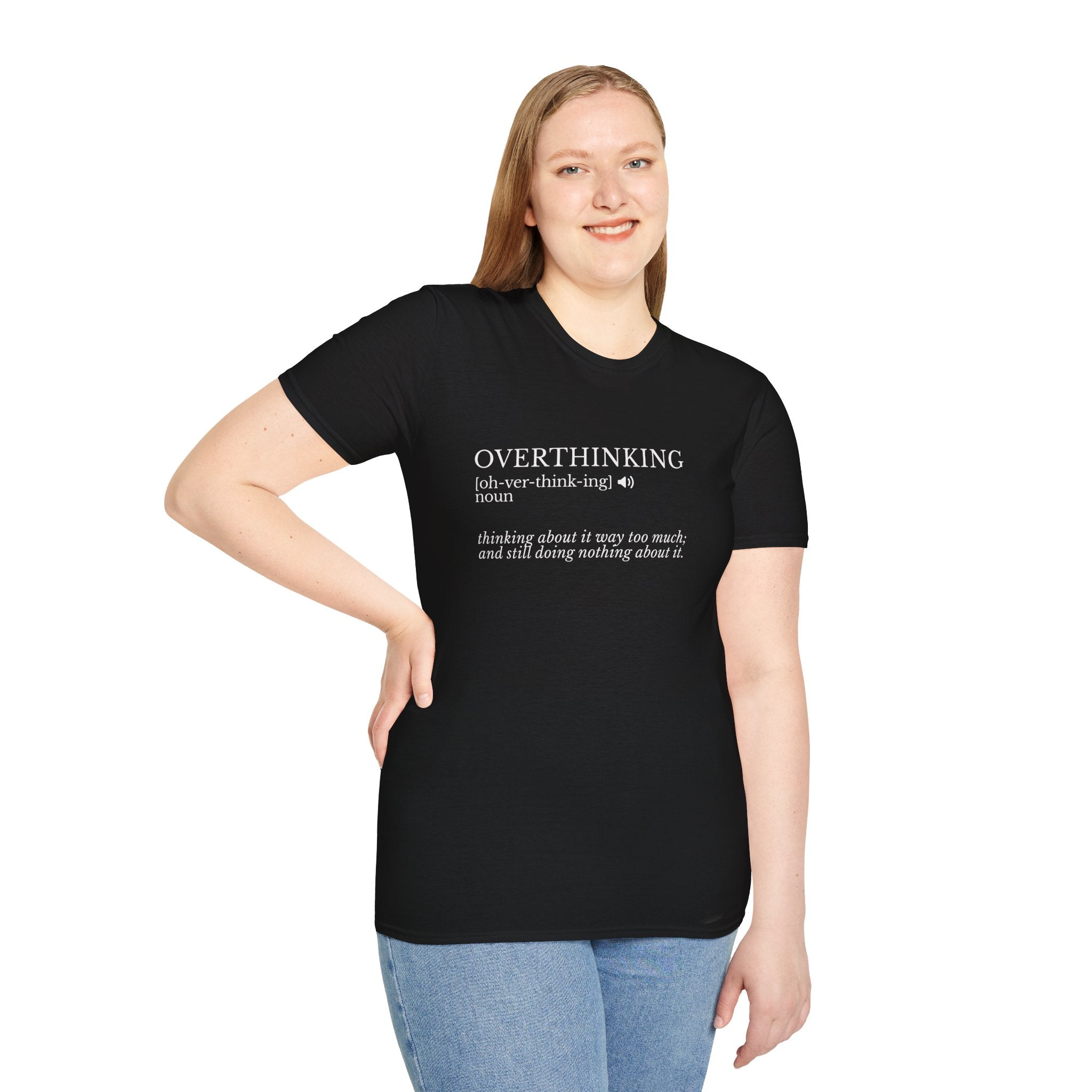 Overthinking Definition T-Shirt — Funny Mental Health Graphic Tee