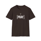 Pray Cross T-Shirt — Minimal Christian Faith Tee