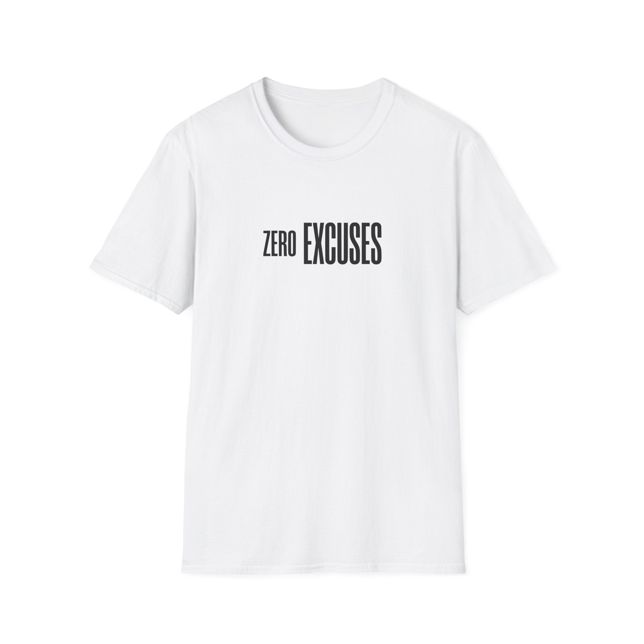 Zero Excuses T-Shirt — Motivational Fitness Tee