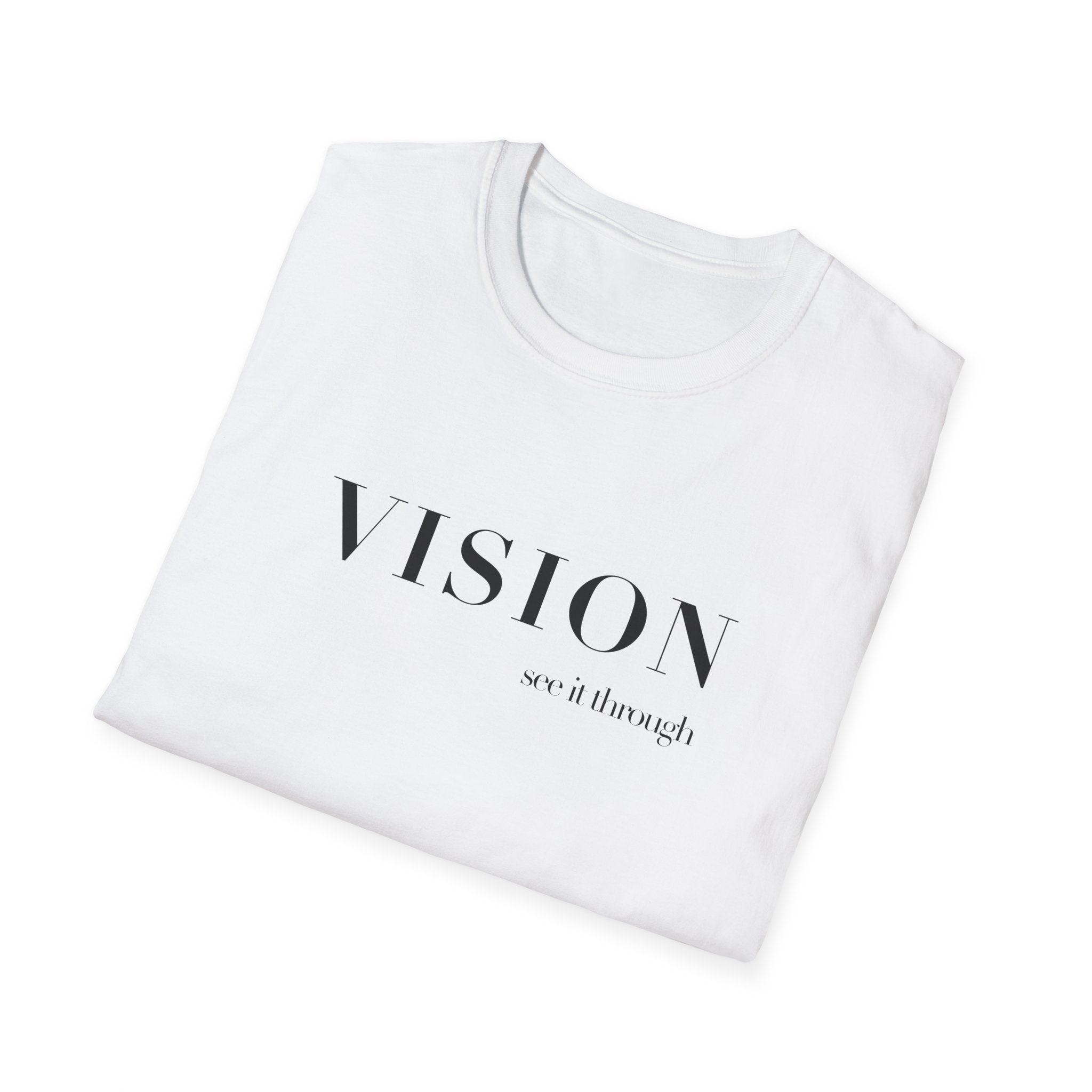 VISION Tee – Minimalist "Vision, not if enough" Inspirational Graphic T-Shirt