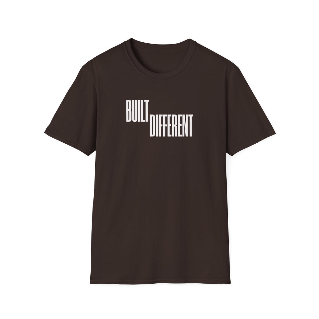T-Shirt — "Built Different" Minimal Graphic Tee