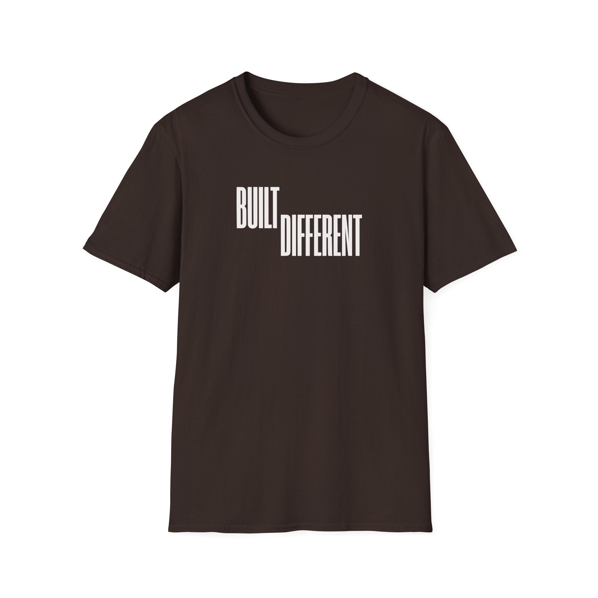 T-Shirt — "Built Different" Minimal Graphic Tee
