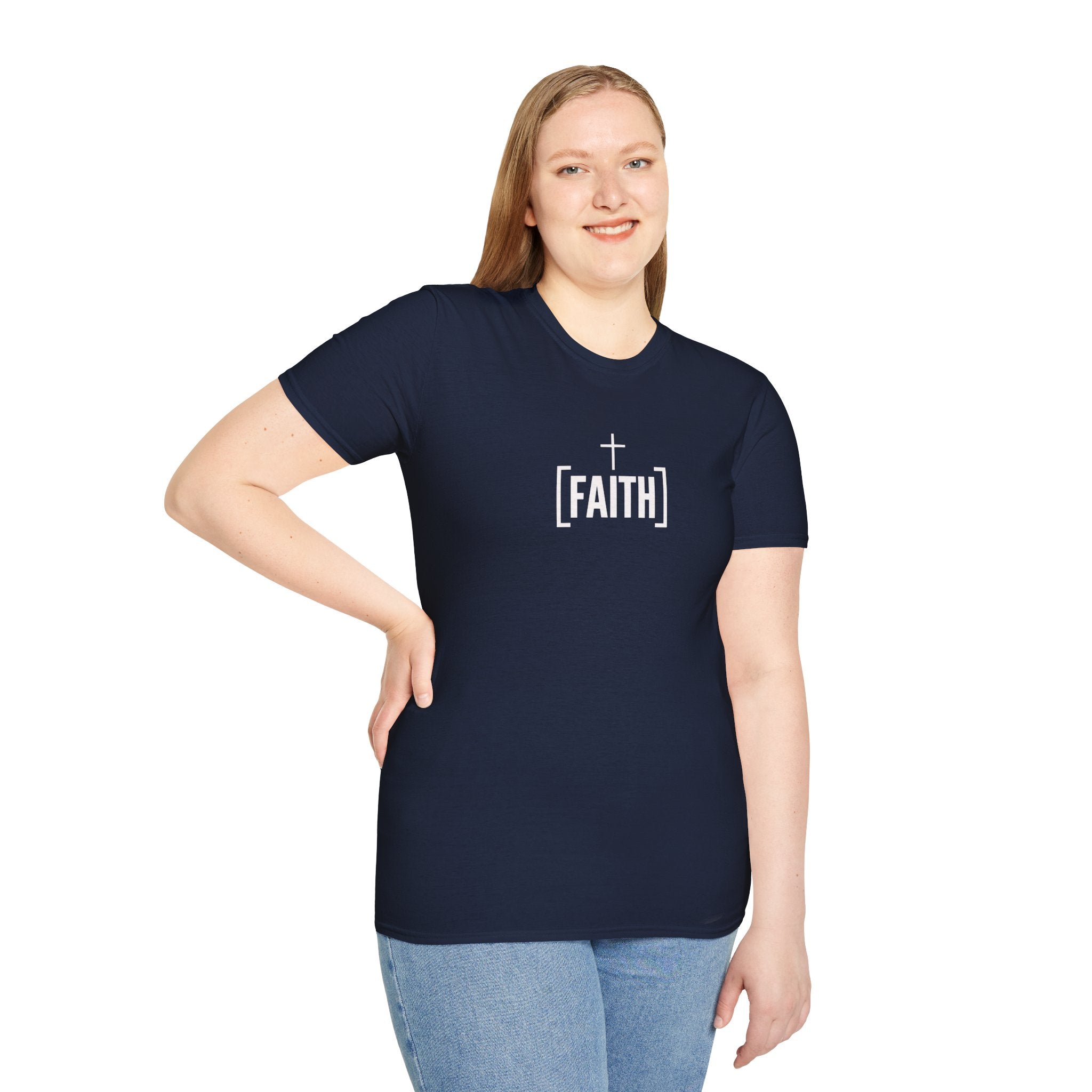Faith Minimalist T-Shirt — Cross Graphic Christian Tee